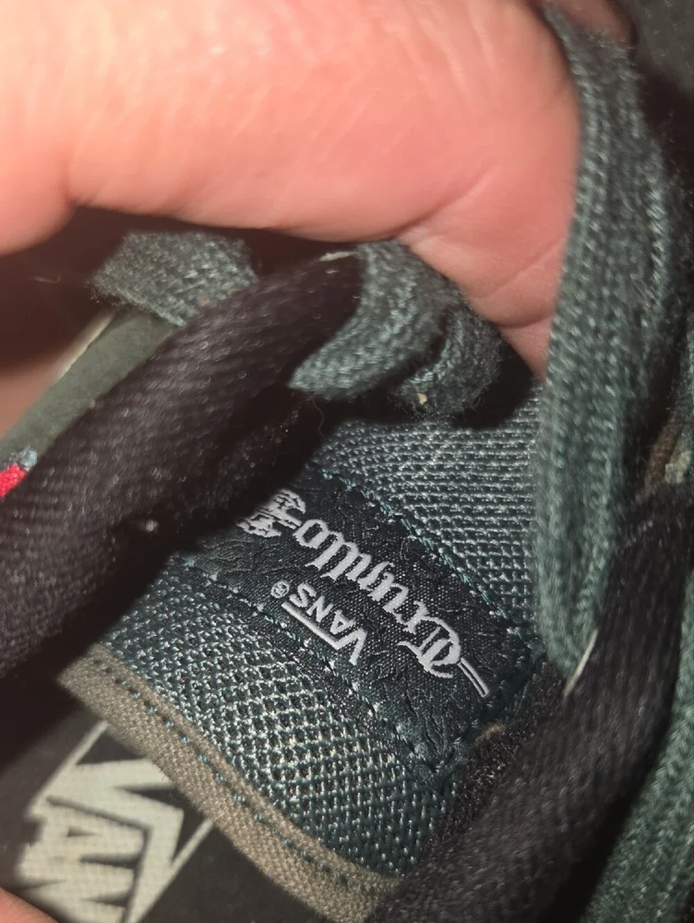Youth Dark Green Suede Low-Top Sneakers with White Stripe
